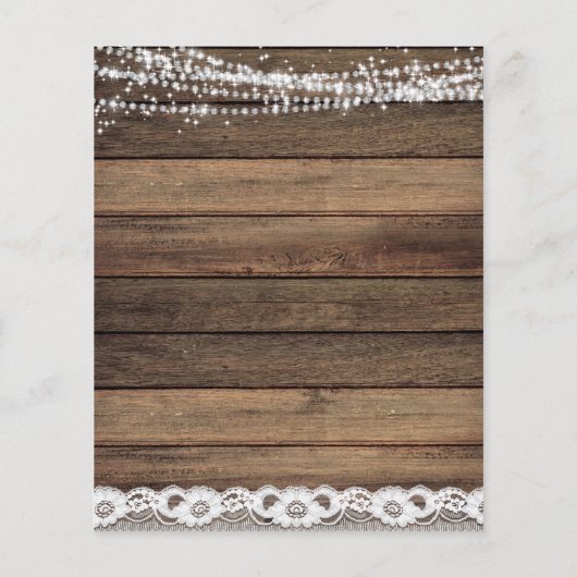Menu Budget Rustique Farmhouse String Lights (Dos)