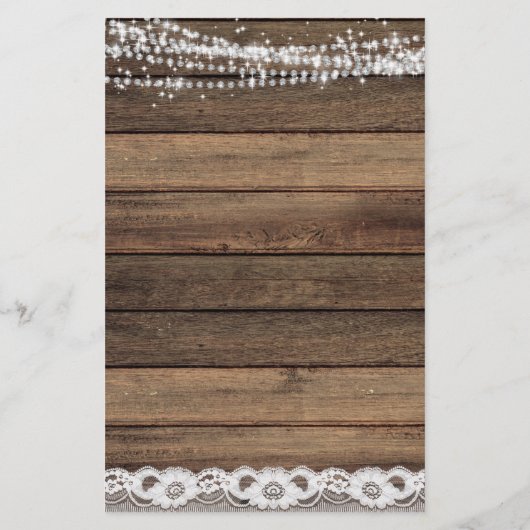 Menu Budget Rustique Farmhouse String Lights (Dos)