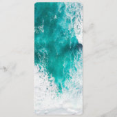 Menu Buffet de mariage de la plage côtière tropica (Dos)