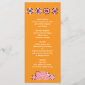 Menu Buffet Mariage Las Vegas Poker Chip Dice (Devant)