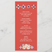 Menu Buffet Mariage Las Vegas Poker Chip Dice (Devant)