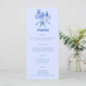 Menu Buffet Whimsical Table Doodle Croquis Moderne PERS (Debout devant)