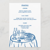 Menu Buffet Whimsical Table Doodle Croquis Moderne PERS (Devant)