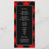 Menu Buffle rouge et noir déposé  (Dos)