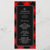 Menu Buffle rouge et noir déposé  (Devant)