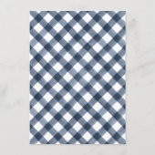 Menu Buffle Russe Marine Plaid Thanksgiving Dîner (Dos)