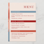 Menu Bulles de l'amour : Mariage de conte fée simple (Devant)
