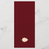 Menu Burgundy Autumn Wedding (Dos)