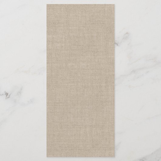 Menu Burlap Snowflake (Dos)