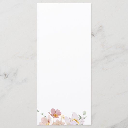 Menu Butterflies (Achterkant)