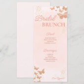 Menu Butterflies Vrijgezellenfeest (Voorkant / Achterkant)