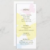 Menu Butterfly Shower (Voorkant / Achterkant)