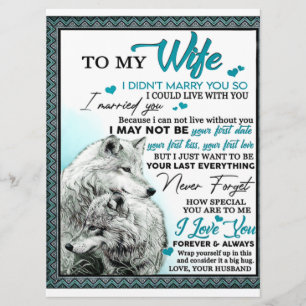 Menu Cadeau d'anniversaire pour ma femme loup, Cadeau d