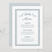 Menu Cadre bleu grec Dusty (Devant / Derrière)