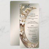 Menu Cadre Croissant de Lune Décoratif (Devant / Derrière)
