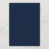 Menu Cadre de mariage français classique moderne bleu m (Dos)