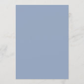 Menu Cadre de mariage français Classique Moderne Bleu P (Dos)