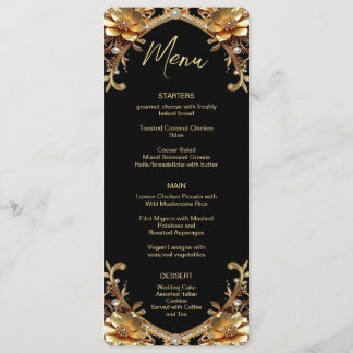 Menu Cadre Doré