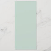 Menu Cadre doré Eucalyptus de verdure aquarelle moderne (Dos)