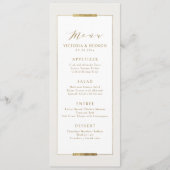 Menu Cadre Elégance Simple Moderne Classique Mariage (Devant)