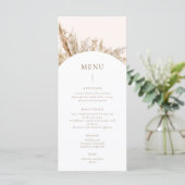 Menu Cadre en laiton Pampas Beige (Debout devant)