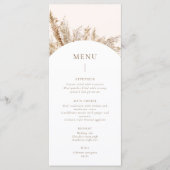 Menu Cadre en laiton Pampas Beige (Devant)