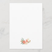 Menu Cadre géométrique élégant Ambrose Florals Mariage (Dos)