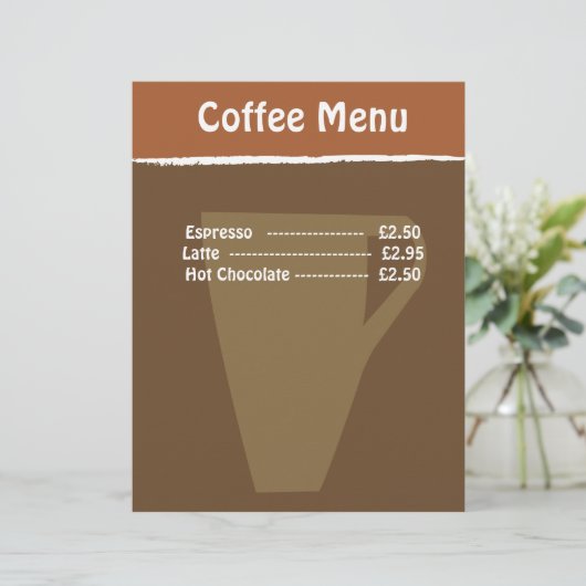 Menu Café (Debout devant)