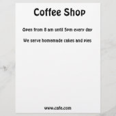Menu Café (Dos)