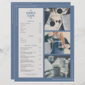 Menu café (Devant / Derrière)