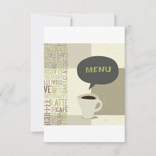 Menu Café Invitations (Devant)