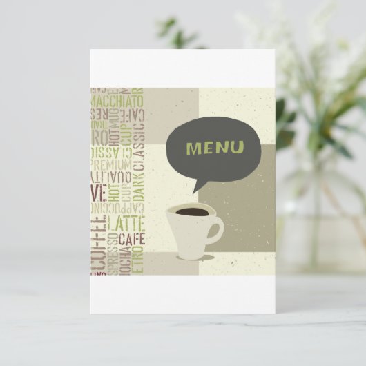 Menu Café Invitations (Debout devant)