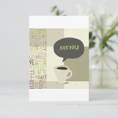 Menu Café Invitations