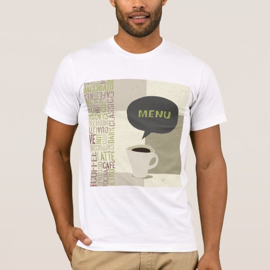Menu Café Mens T-Shirt (Devant)