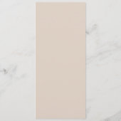 Menu Calligraphie classique rose pâle Mariage officiel (Dos)