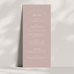 Menu Calligraphie classique rose Taupe Mariage officiel<br><div class="desc">Ce design fait partie d'une collection; s'il vous plaît contactez-moi si vous avez besoin d'aide pour trouver des designs ou des produits correspondants; également disponible en couleurs alternatives</div>