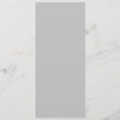 Menu Calligraphie gris clair classique Mariage formel (Dos)