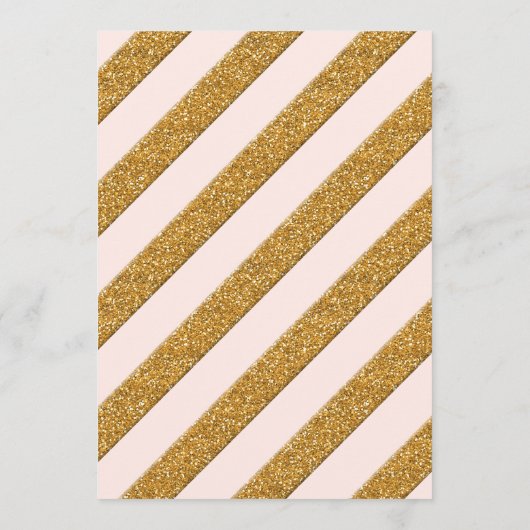 Menu Calligraphie Script Forever in Love Gold Parties s (Dos)