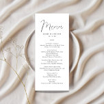 Menu Calligraphie simple Mariage rustique<br><div class="desc">Simple calligraphie Rustique Menu Mariage</div>