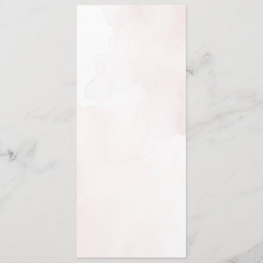 Menu Calligraphie simple Mariage rustique (Dos)