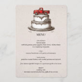 Menu Camionnette Rouge Vintage (Devant)