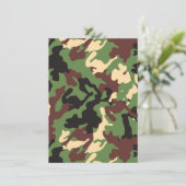 Menu Camouflage avec votre propre texte (Debout devant)