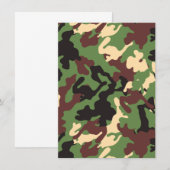 Menu Camouflage avec votre propre texte (Devant / Derrière)