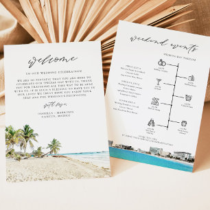 Menu CANCUN Mexique Destination Bienvenue Lettre de bie