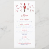 Menu Canneberges en bonbons Casse-Noisette rouge Fête d (Devant)