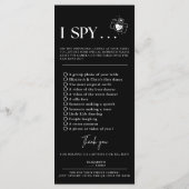 Menu Capturer l'amour Photo I Spy Mariage Jeu de récupé (Dos)