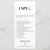 Menu Capturer l'amour Photo I Spy Mariage Jeu de récupé (Dos)