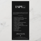 Menu Capturer l'amour Photo I Spy Mariage Jeu de récupé (Dos)