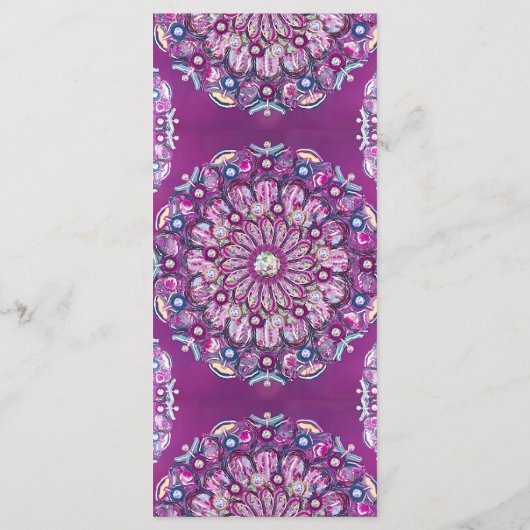 Menu Cardinal Red Rosace (Dos)