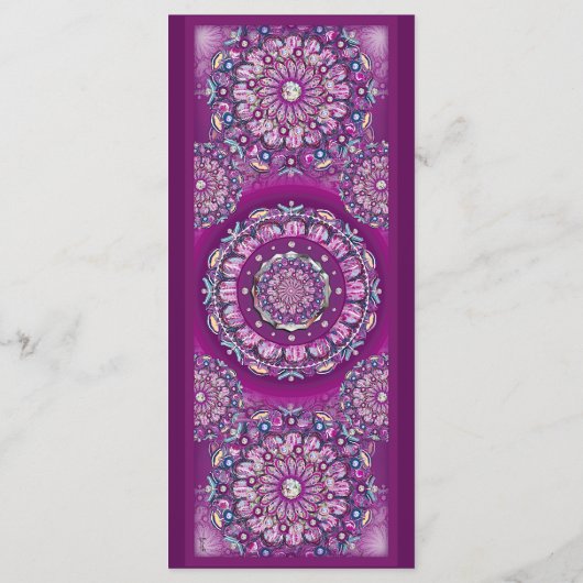 Menu Cardinal Red Rosace (Dos)